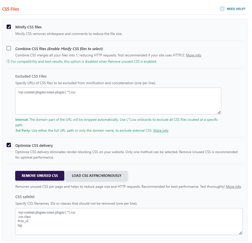 File optimization: CSS