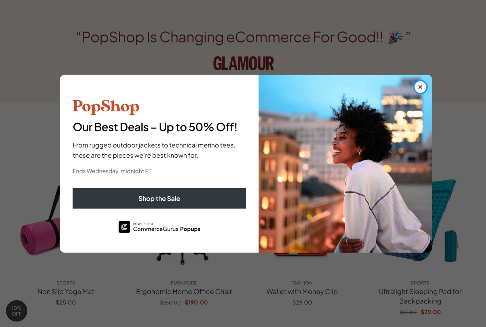 Example of Popup Design Best Practice