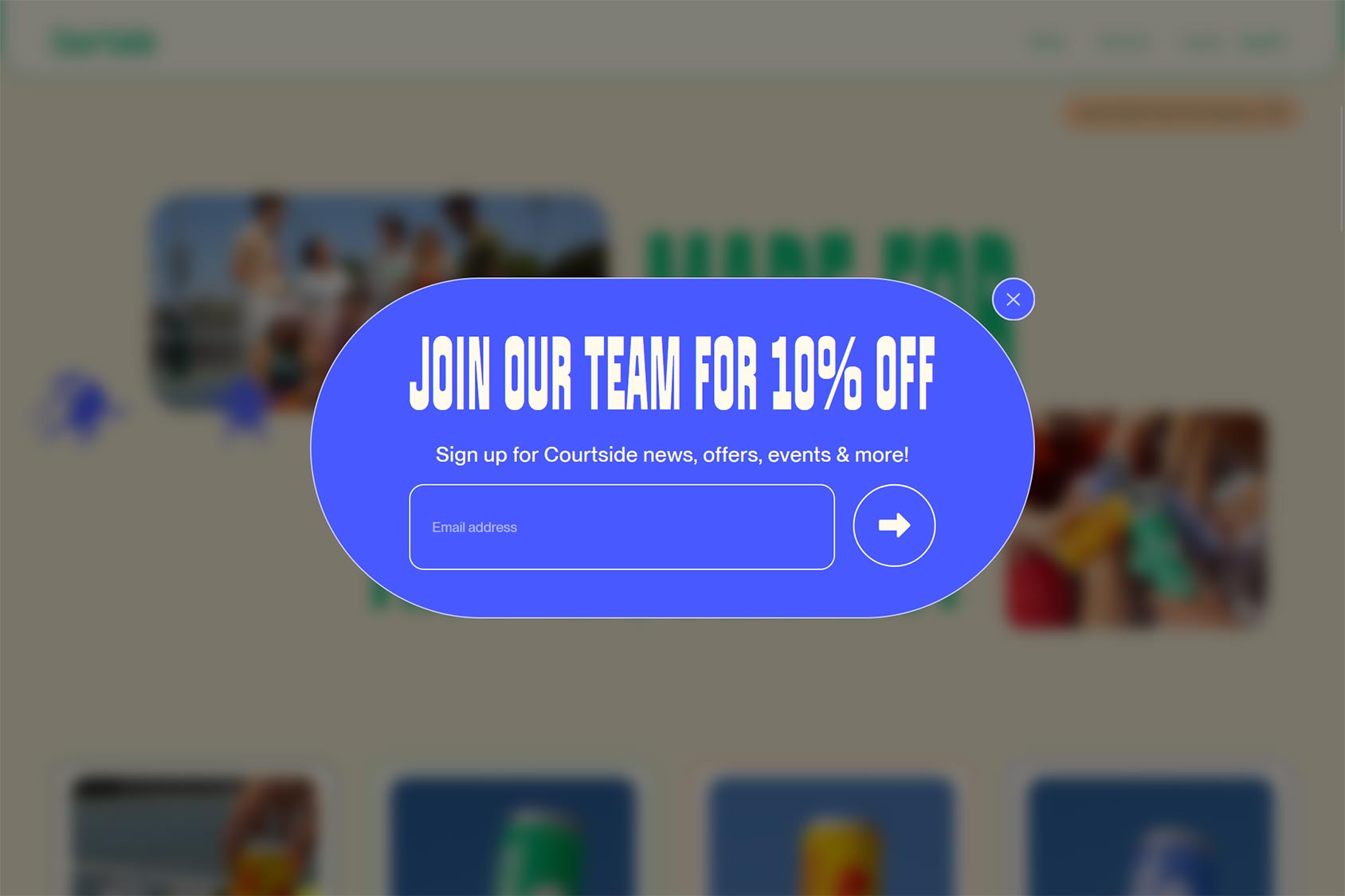 Simple Popup Design Example