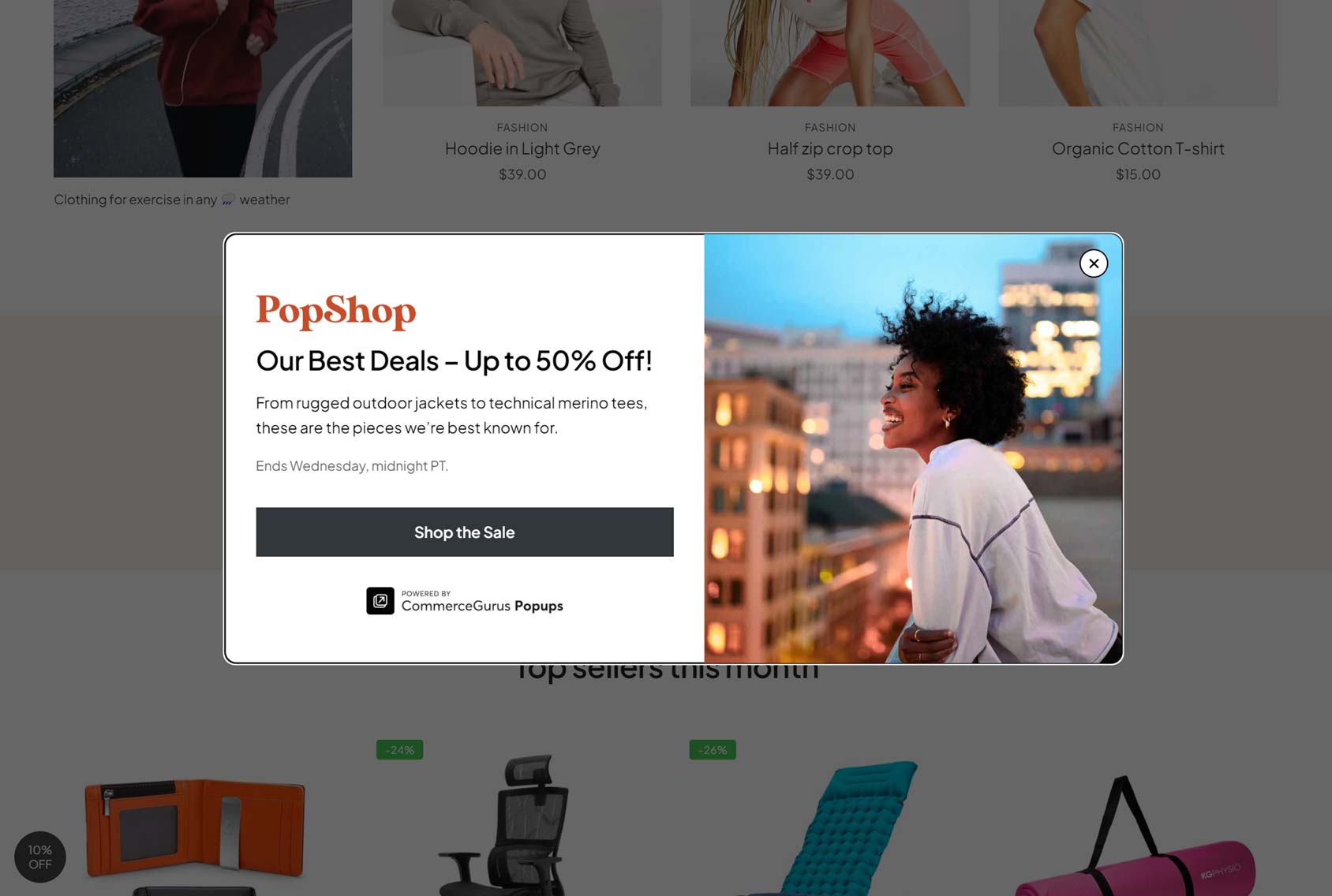 eCommerce Popups Guide - Lightbox Example