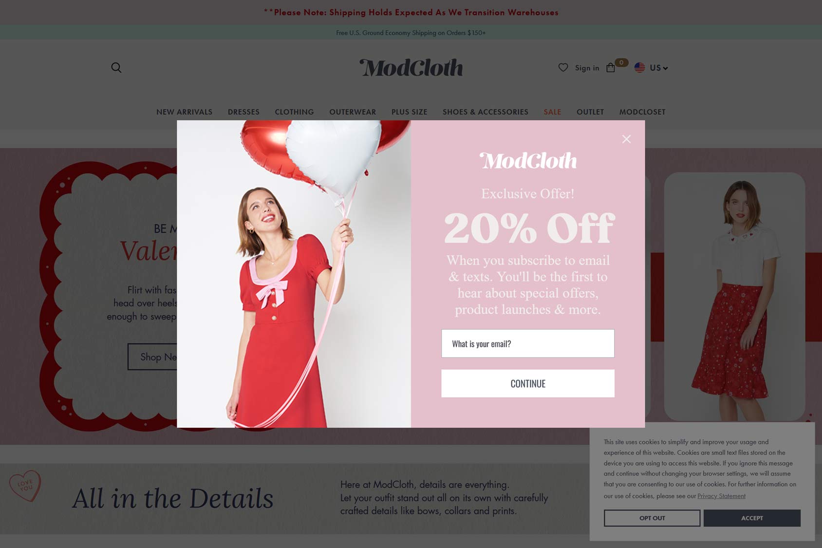 Money Off eCommerce Popup Example