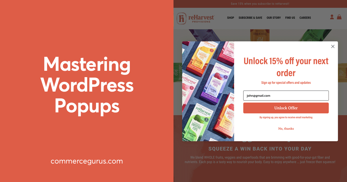 Mastering WordPress Popups