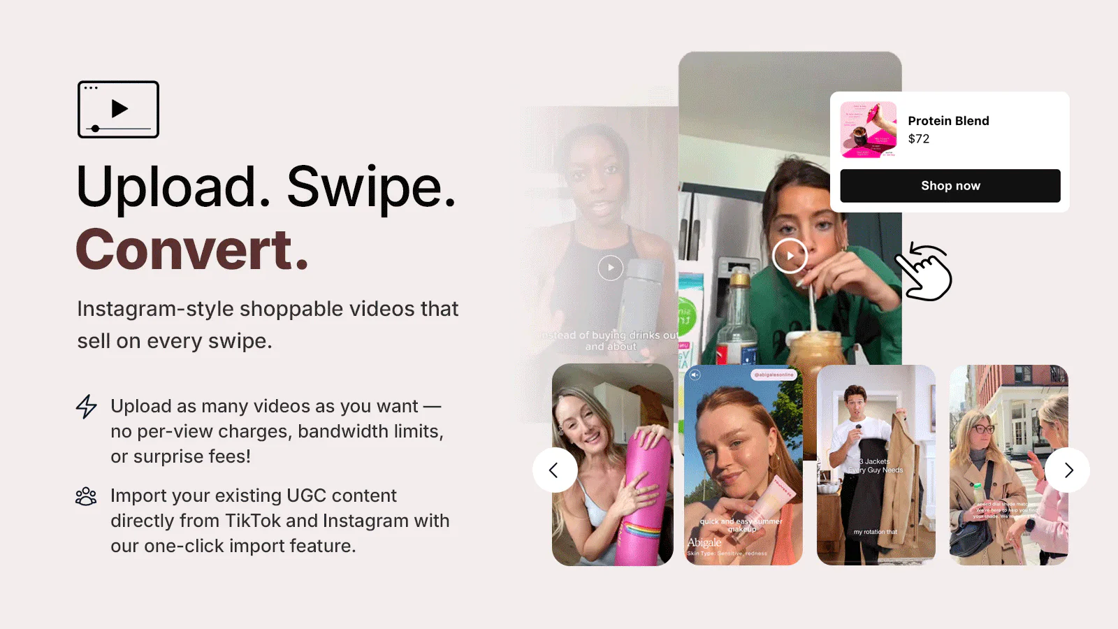 CommerceGurus Shoppable Video App for Shopify