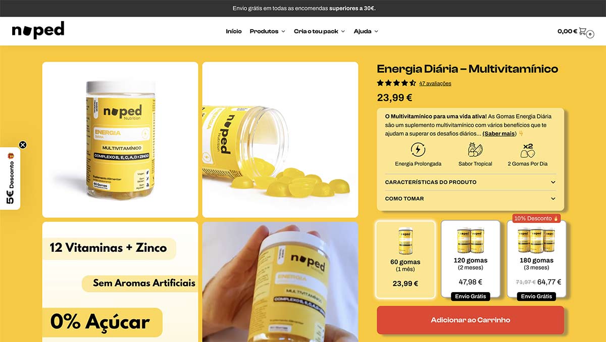 Nuped Shoptimizer Product Page