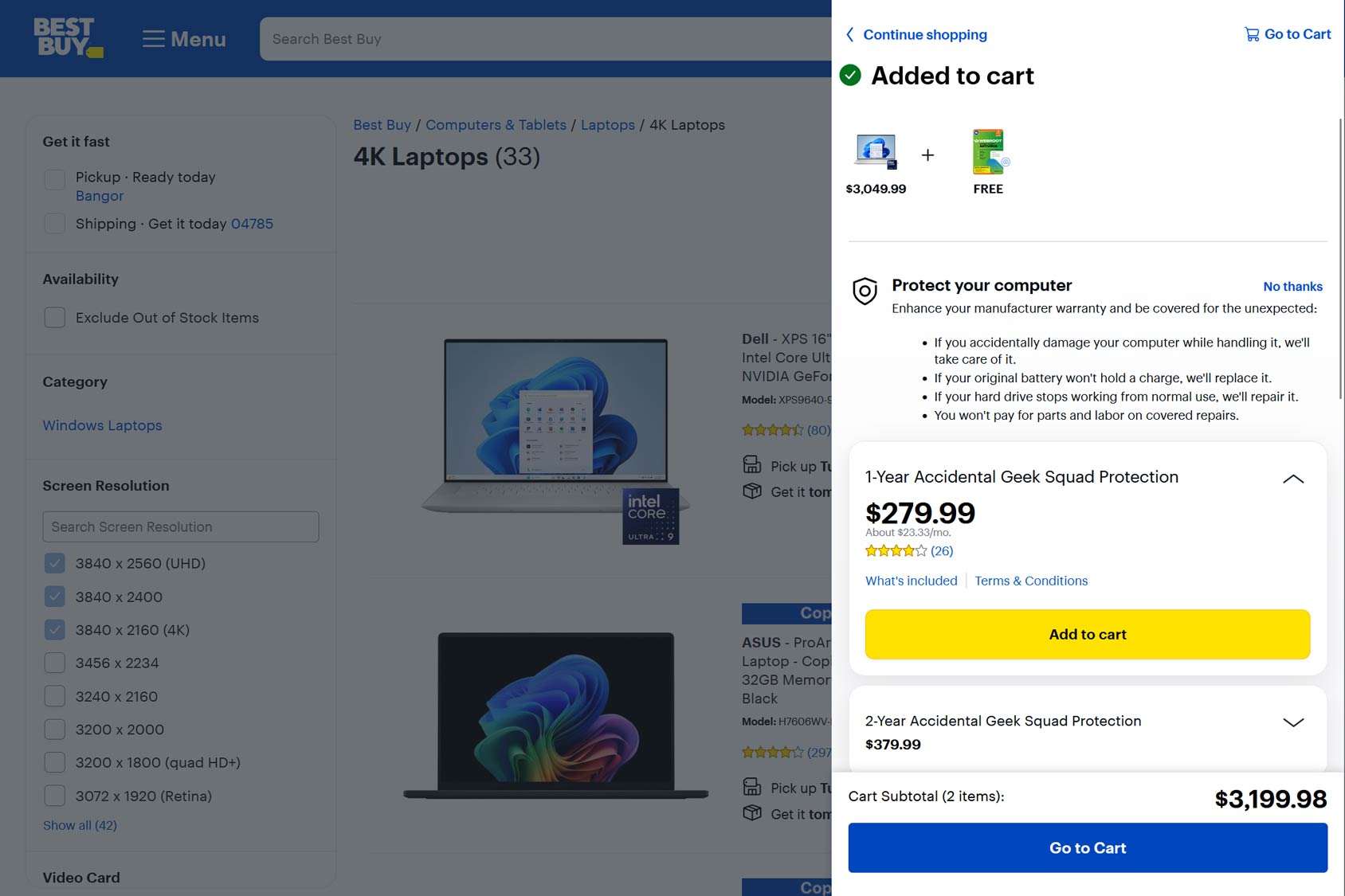 Best Buy Cart Drawer Example