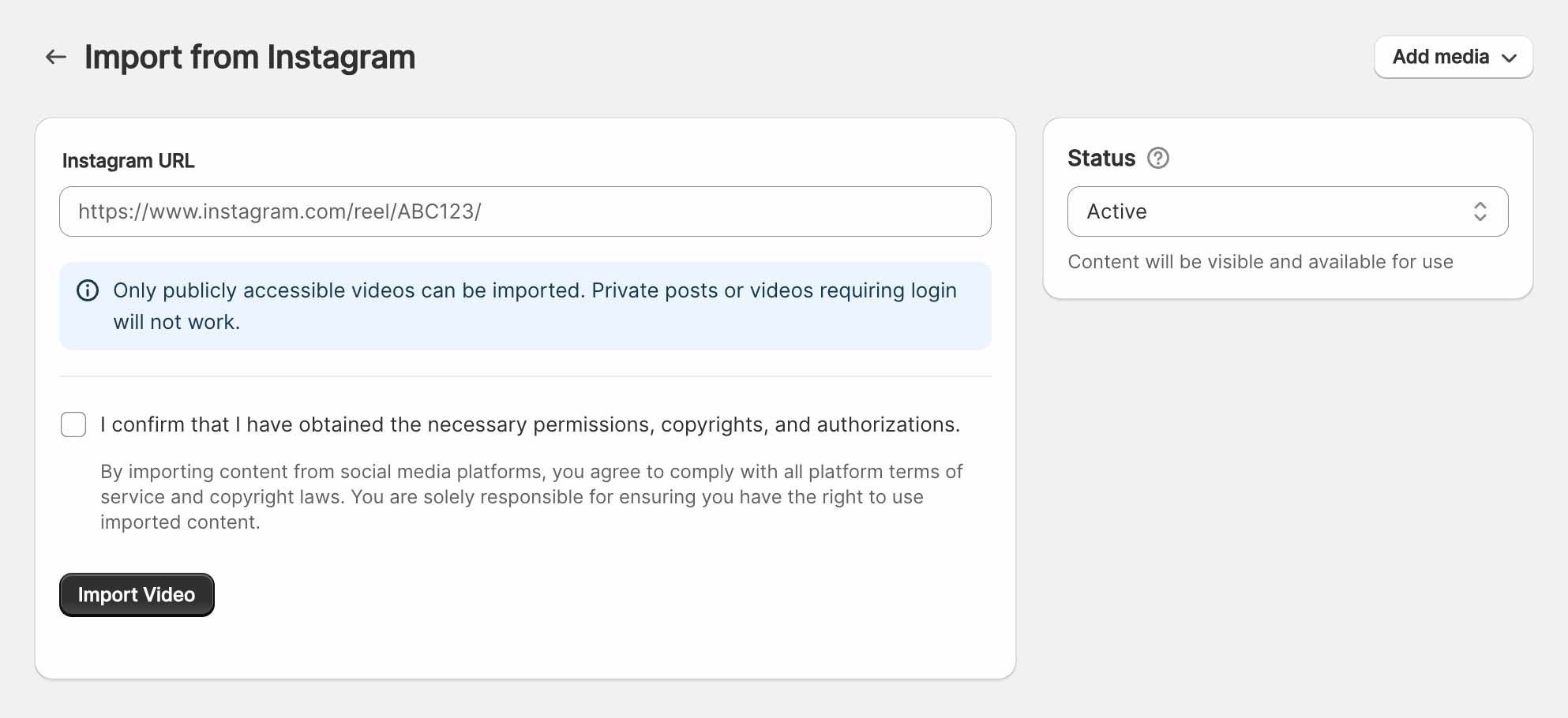 Import Shoppable Videos from Instagram to Shopify