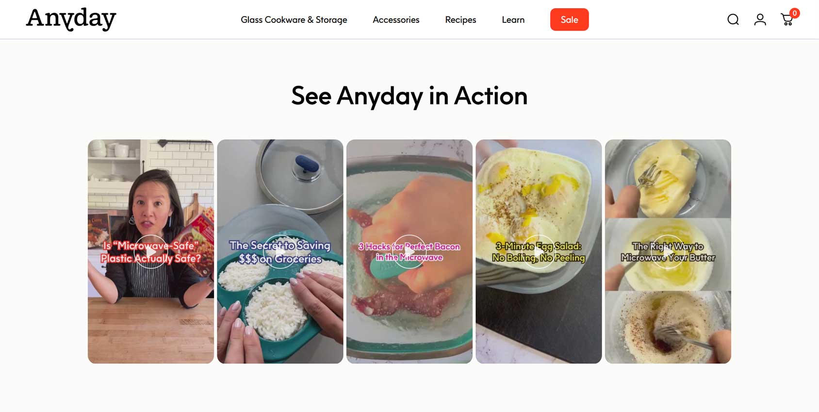 Dynamic Video Content Example - Anyday