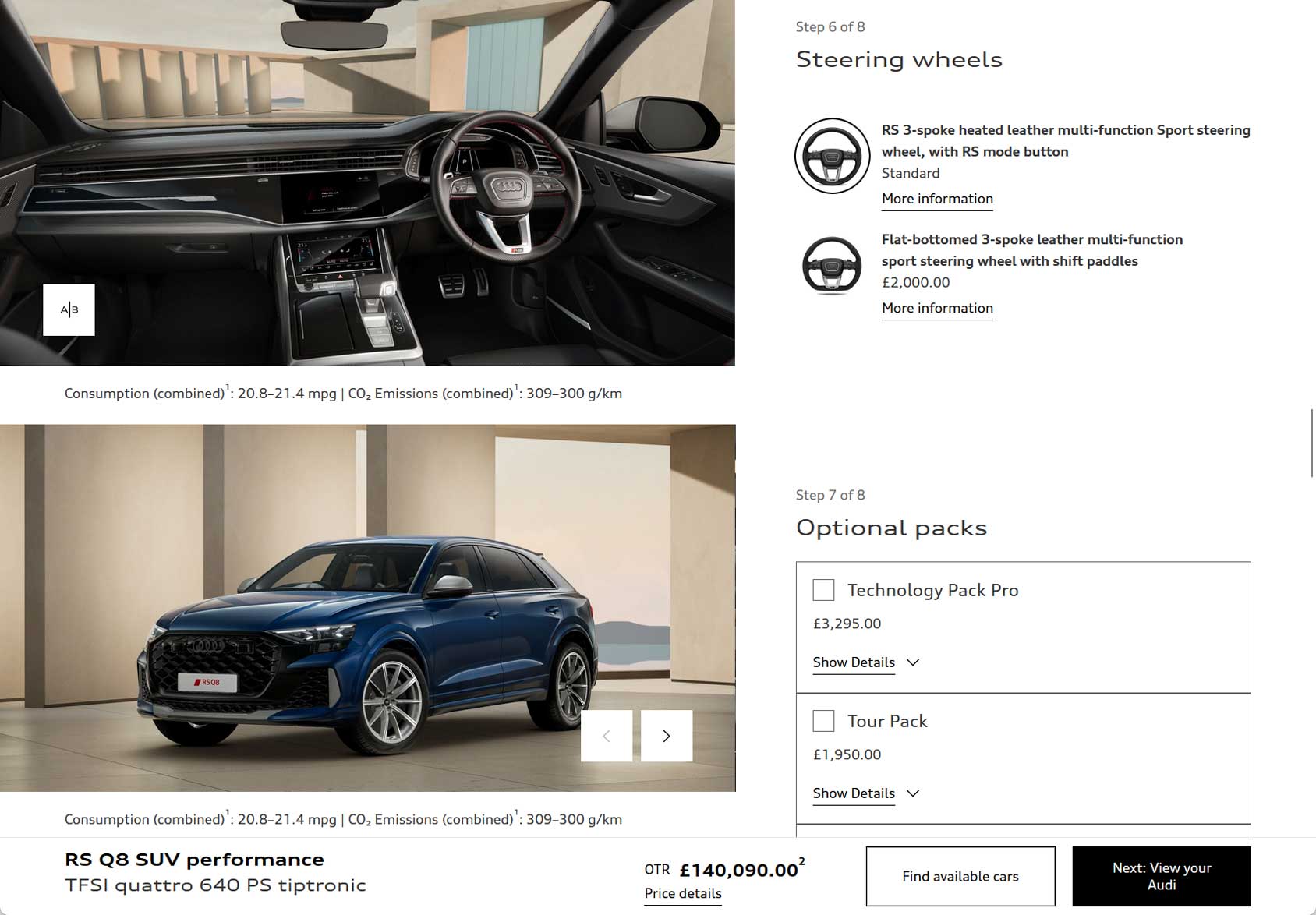Audi Upsell and Cross-Sell Example