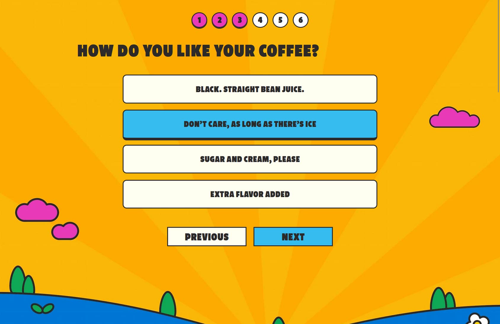 Top of the Mornin' eCommerce Coffee Selector Quiz