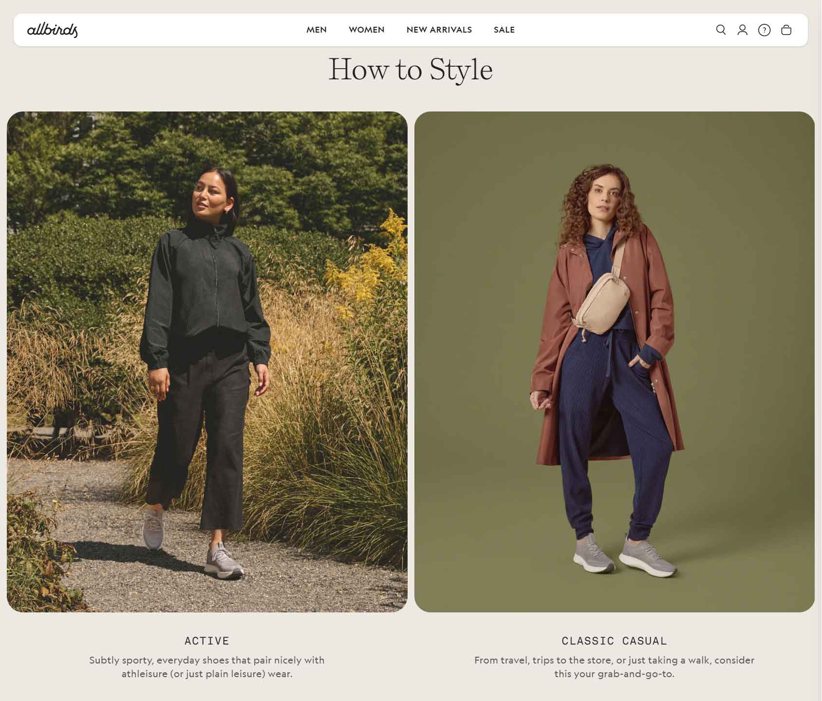 Allbirds eCommerce Store Example