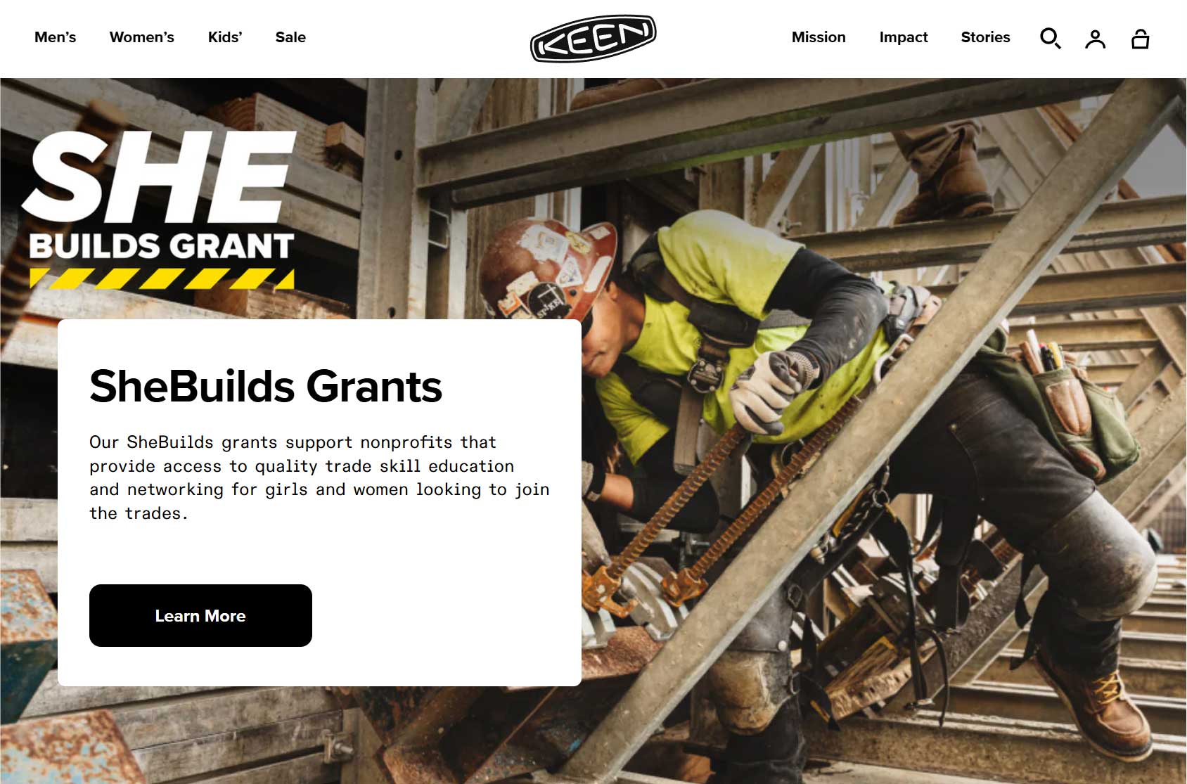 Keen eCommerce Store Features Example