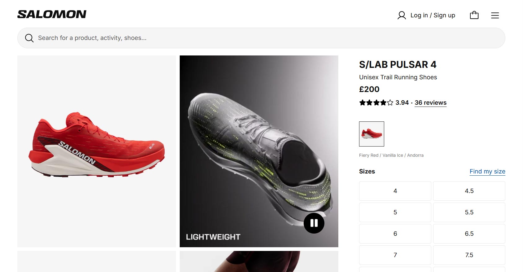 Salomon eCommerce Features Examples