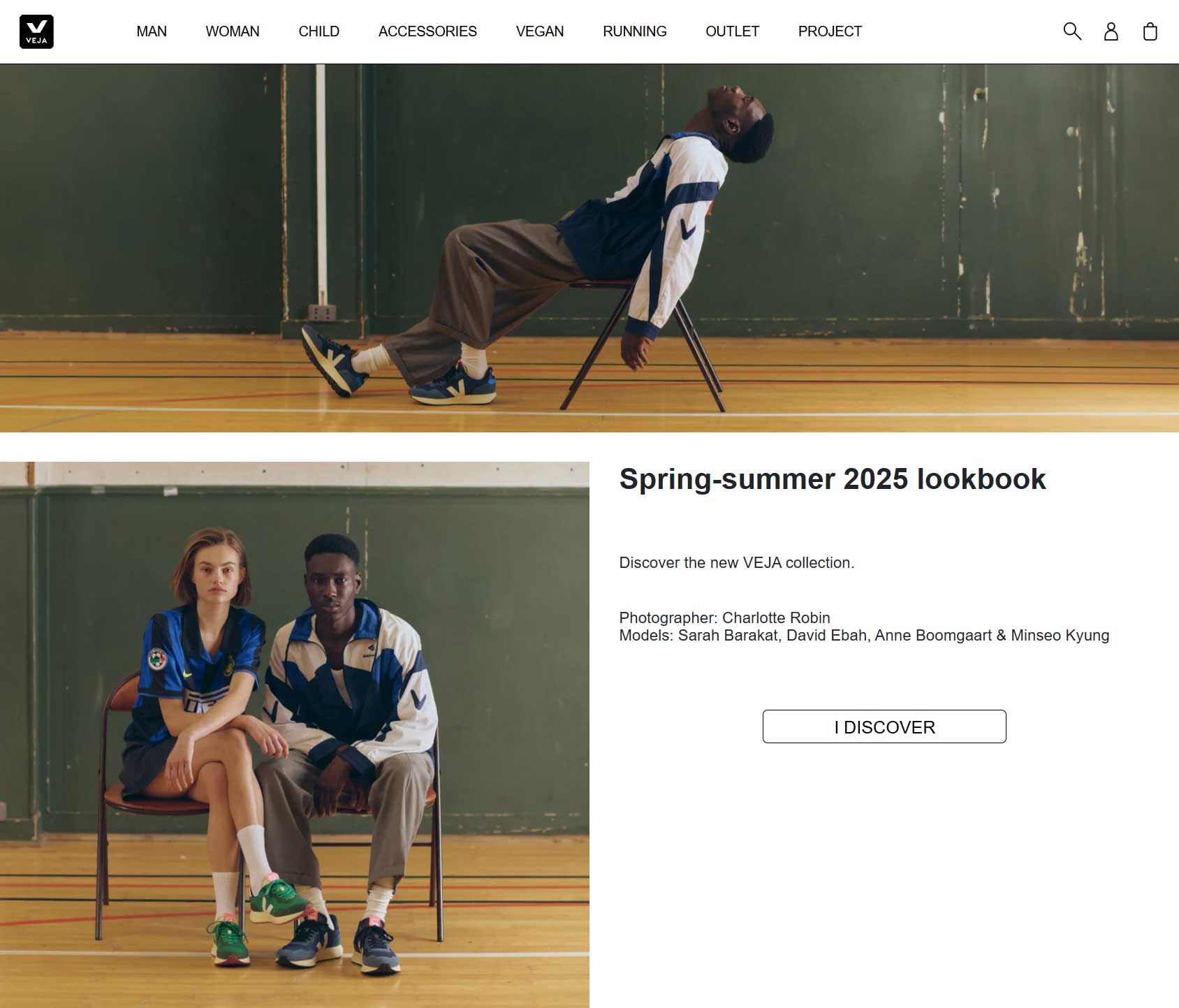 Veja Footwear Example eCommerce Store