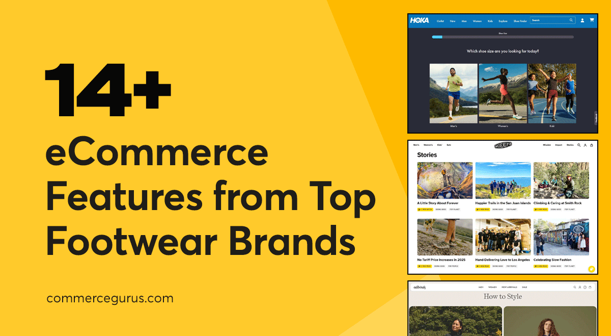 14 eCommerce Store Features Inspired by Top Footwear Brands
