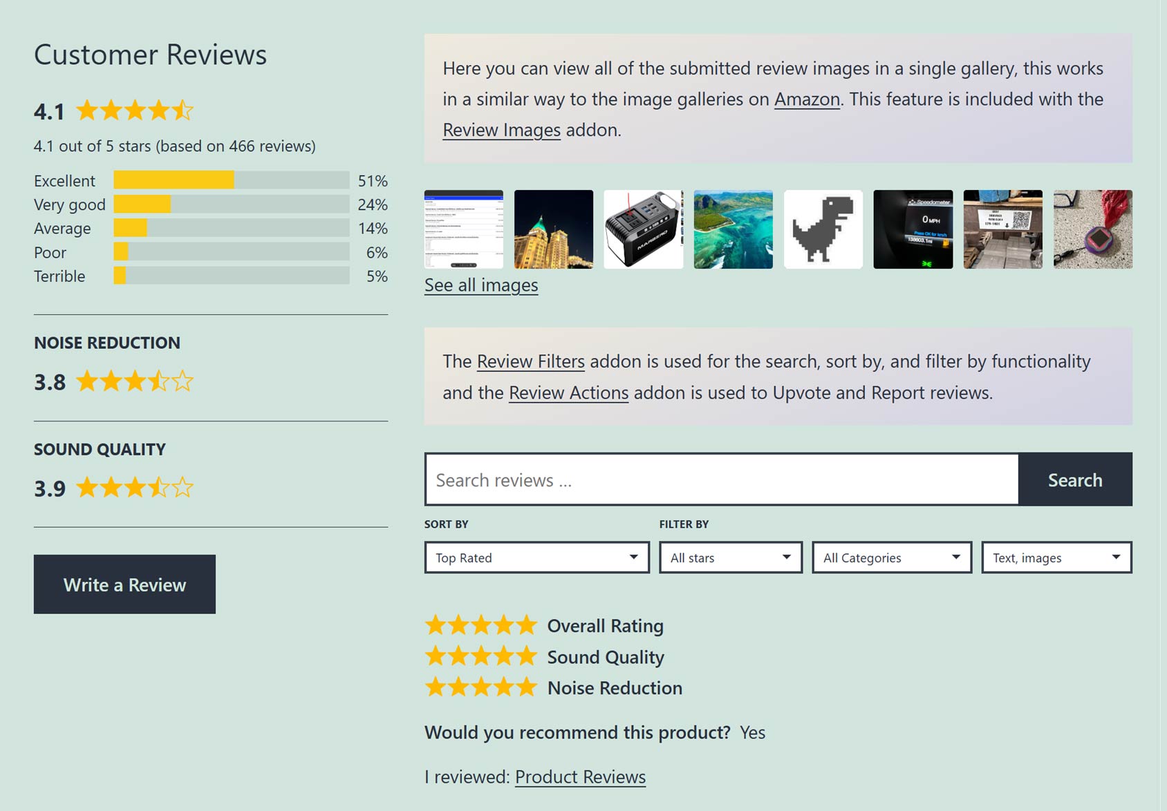 Site Review WordPress Plugin