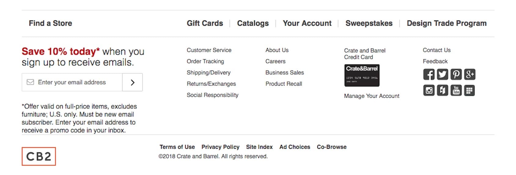 Email Sign Up eCommerce Order Confirmation Page Example 
