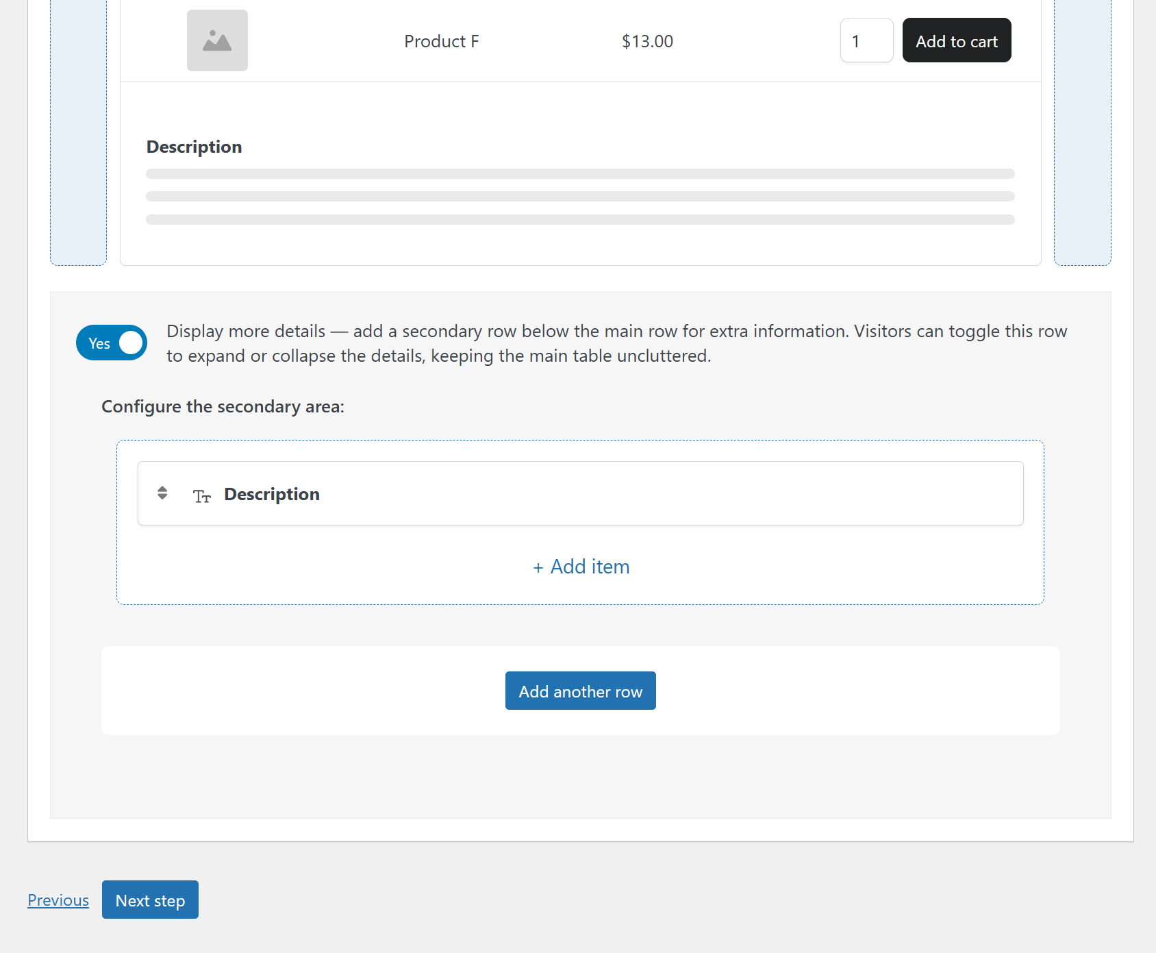 Display more settings