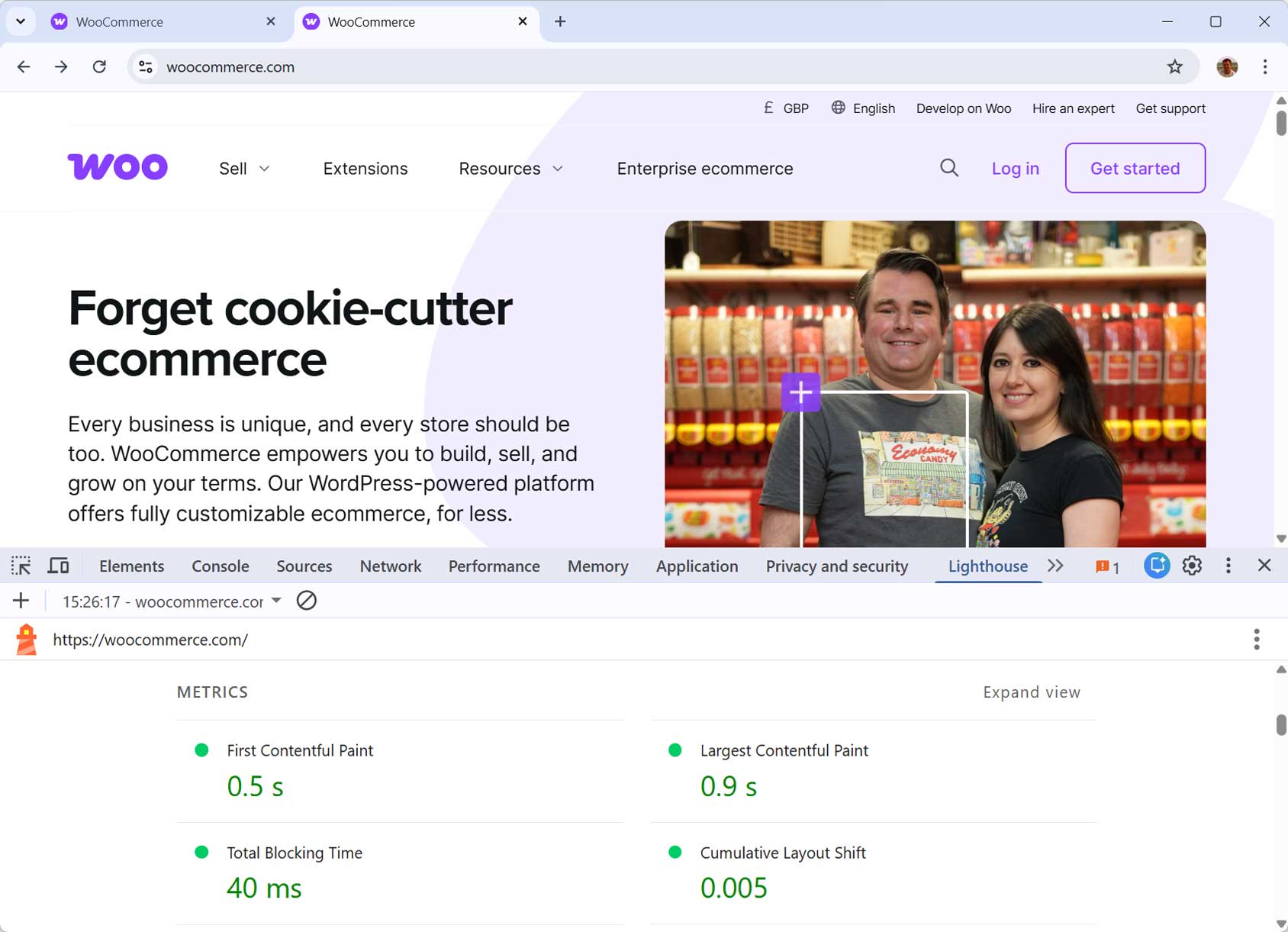 Measure CLS with Google Lighthouse