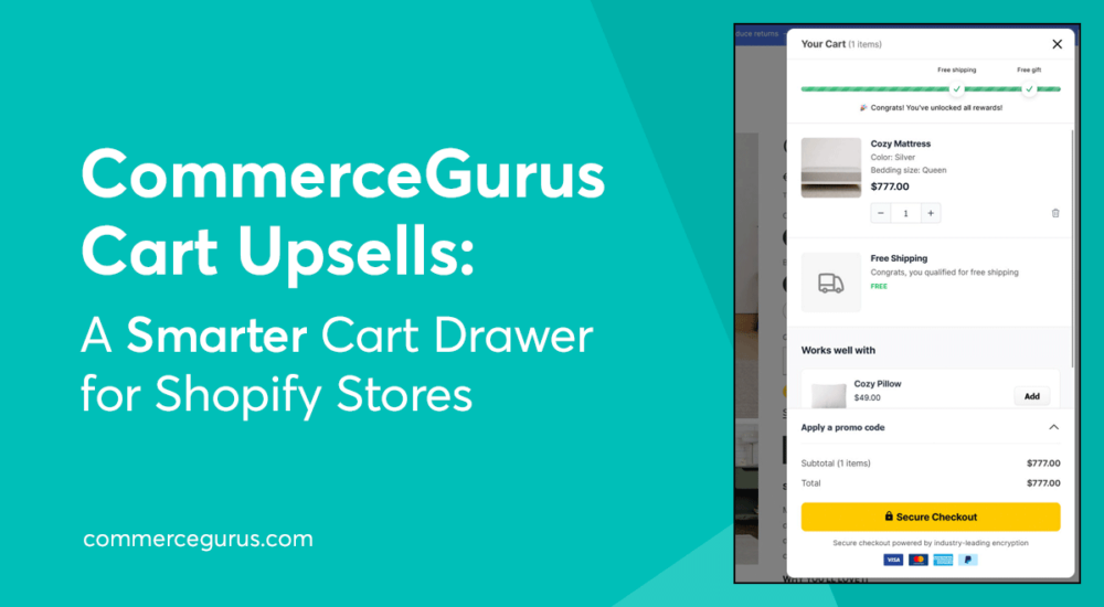 CommerceGurus Cart Upsells: A Smarter Cart Drawer for Shopify Stores