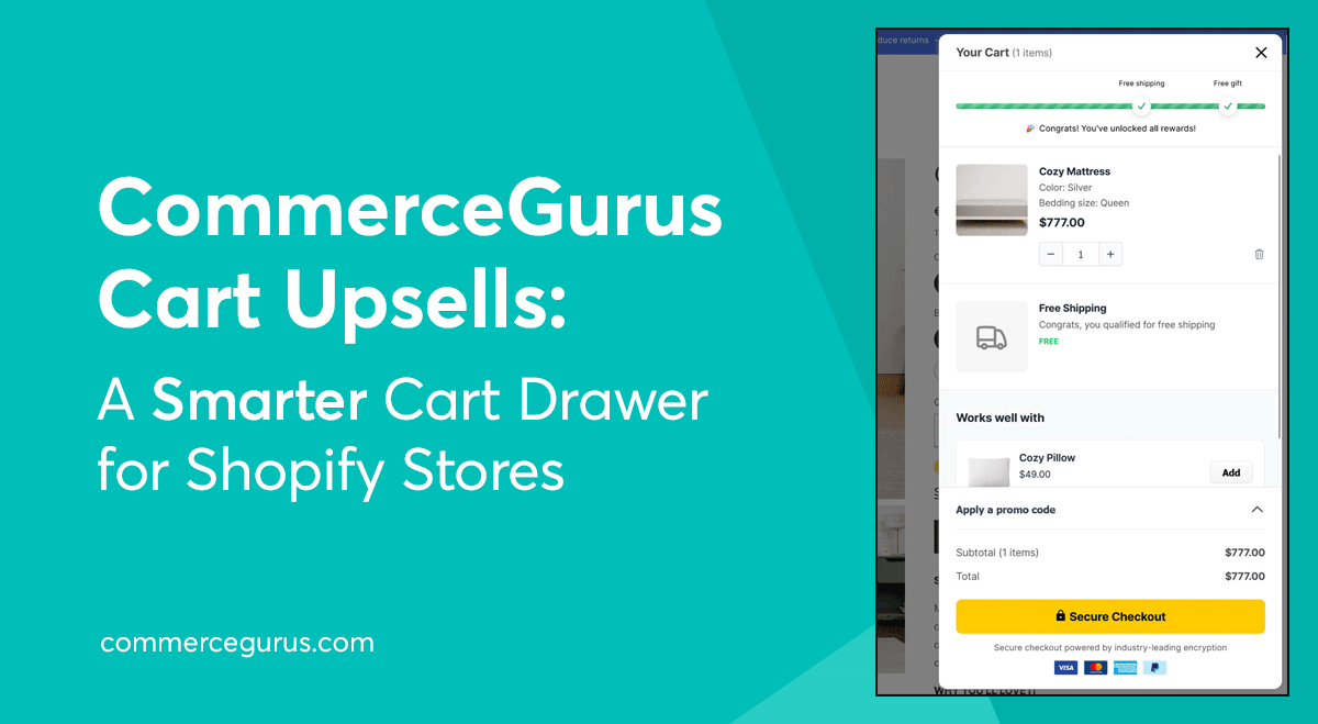 CommerceGurus Cart Upsells: A Smarter Cart Drawer for Shopify Stores